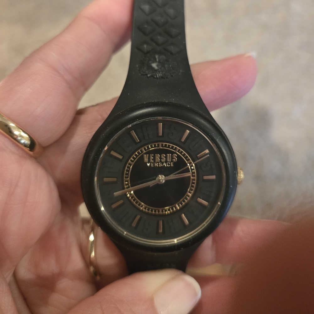 Versus Versace Black and Gold Smartwatch